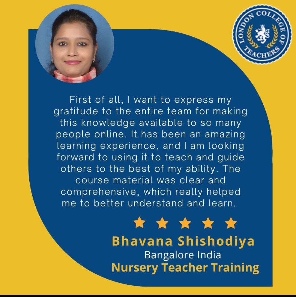 Nursery Teacher Training
