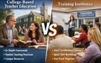 College-Based Teacher Education vs Training Institutes