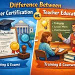 Difference Between Teacher Certification and Teacher Education